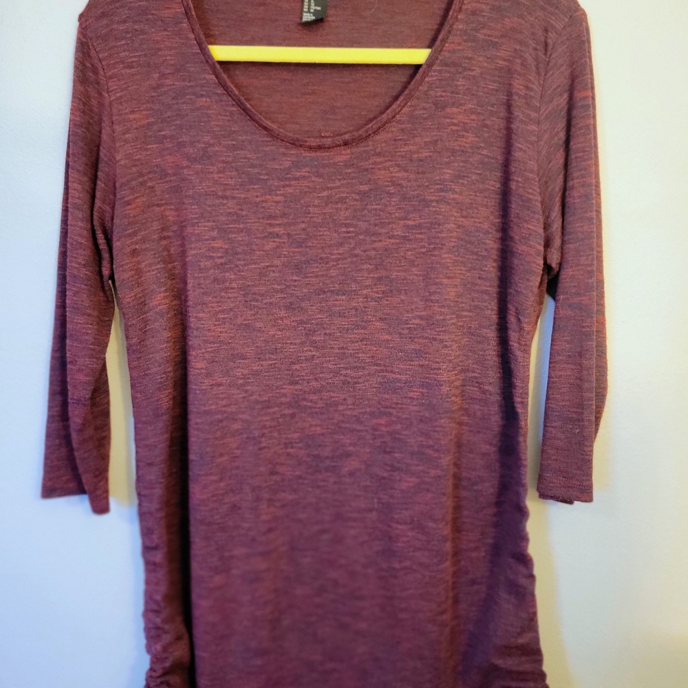 H&M Maroon 3/4 Sleeve Tunic